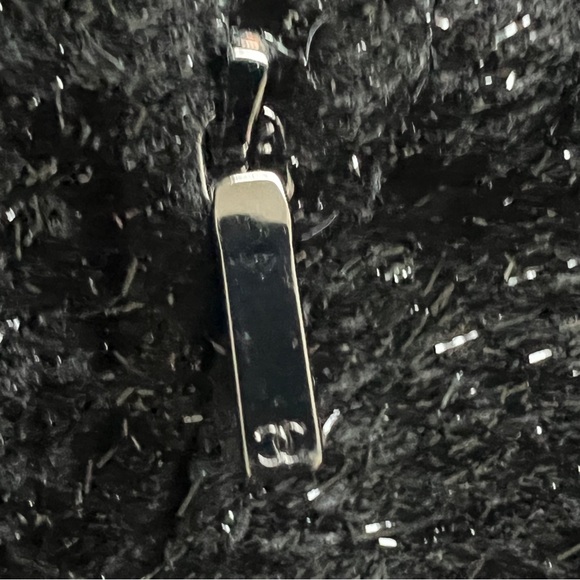 CHANEL Iridescent Tweed Black Zip Crop Jacket NEW - 38 / 2 - Picture 7 of 12